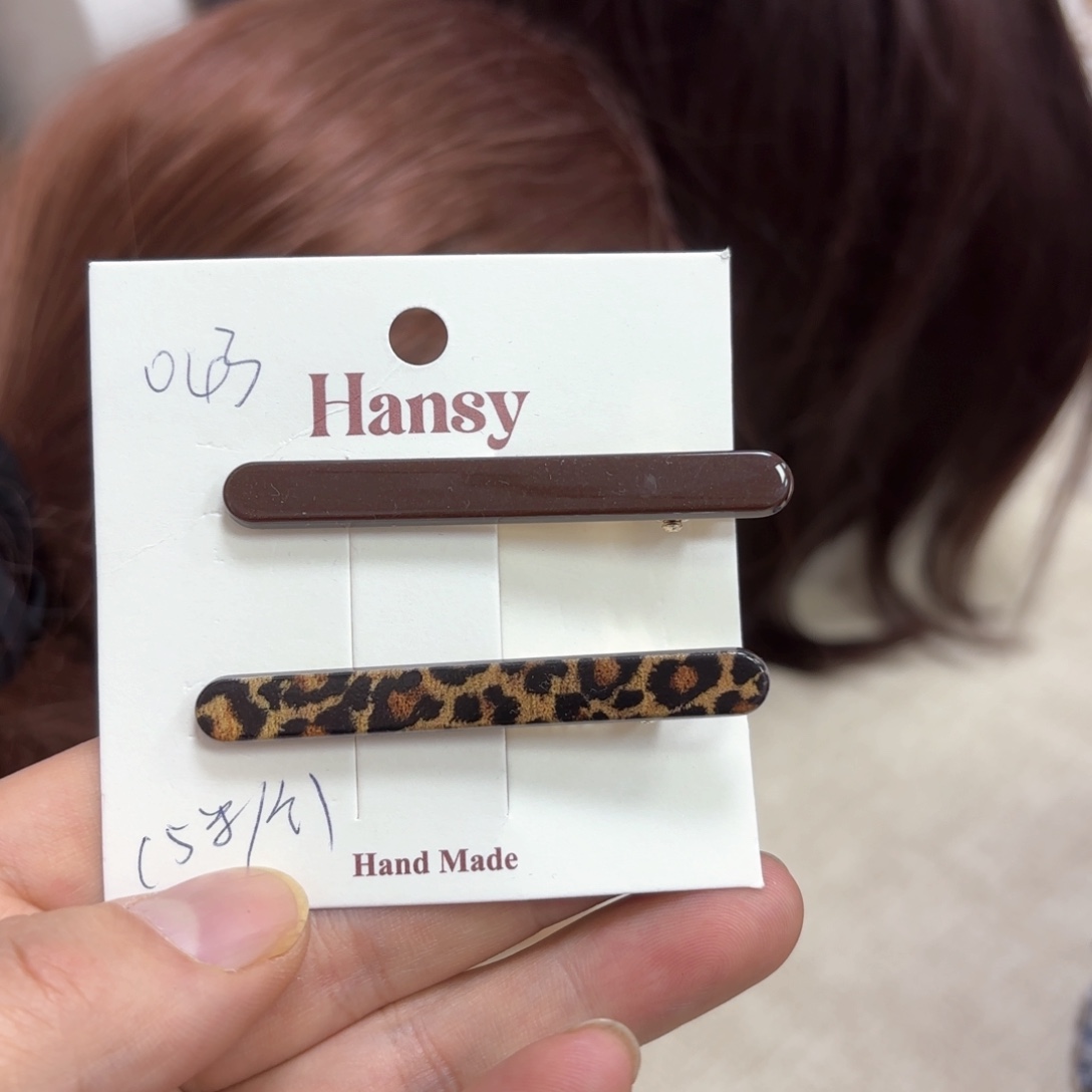 布艺非金属一对发夹