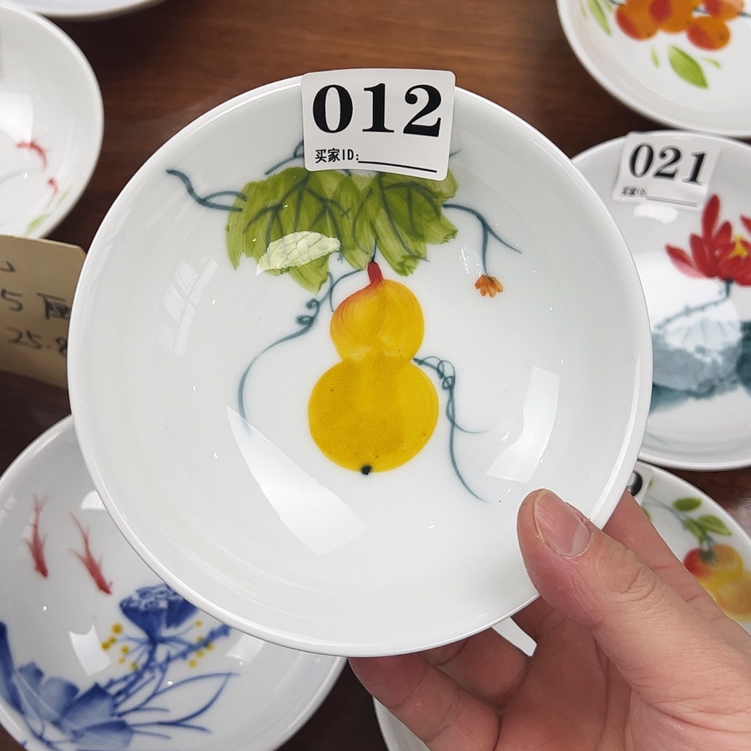 瓷片景德镇陶瓷手工手绘制作