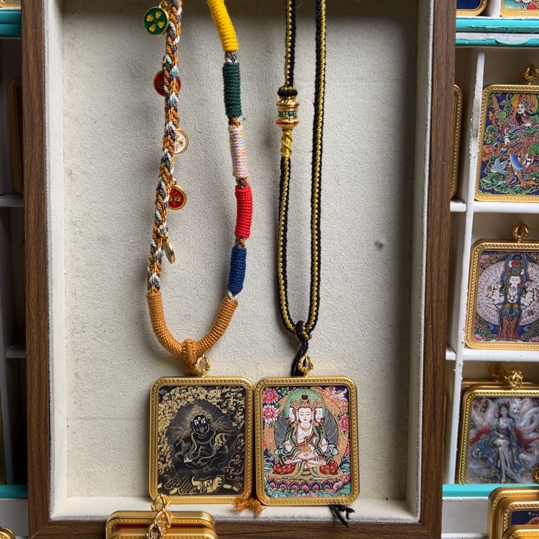 黑***️吊坠双面定制黑老爷 大日老师