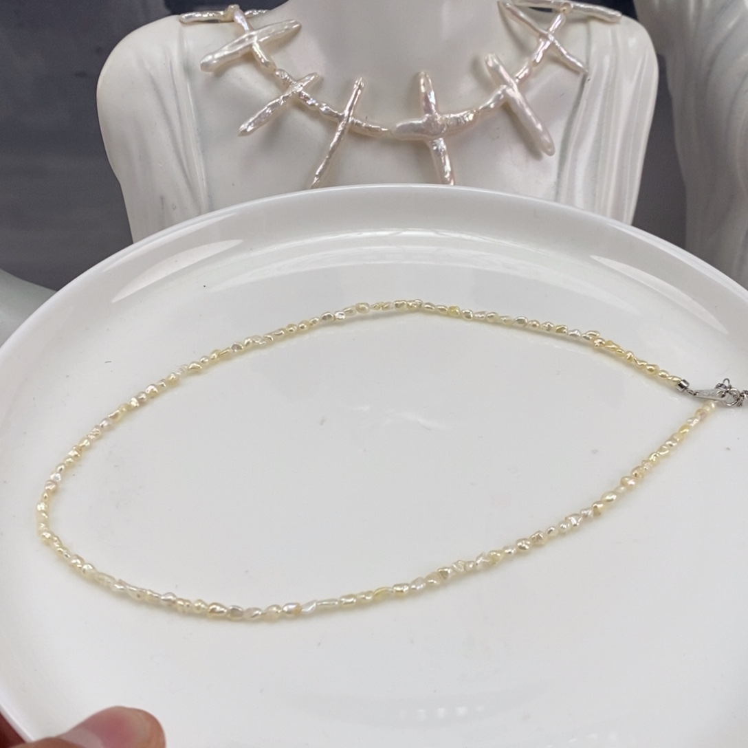 海水珍珠颈饰银S925镶嵌l****a