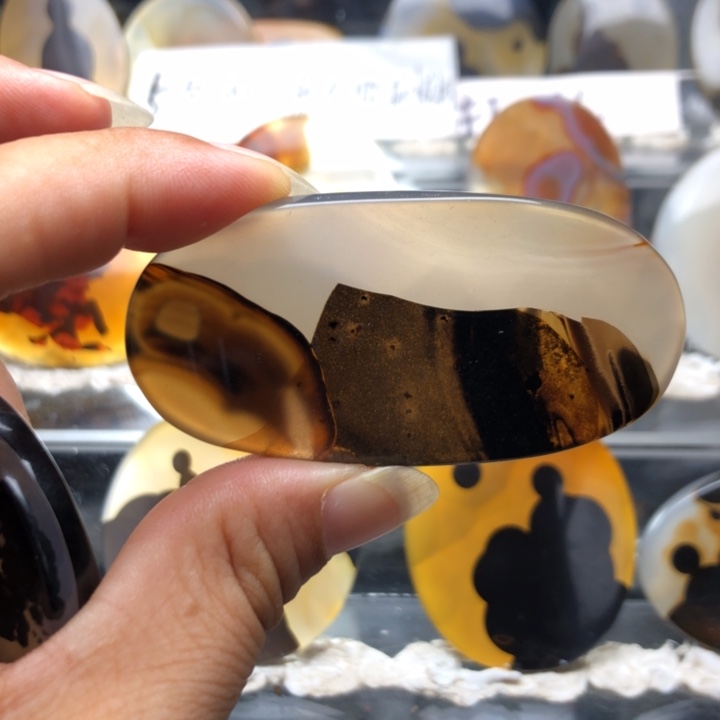 合金玛瑙/玉髓珠宝奇石153有瑕