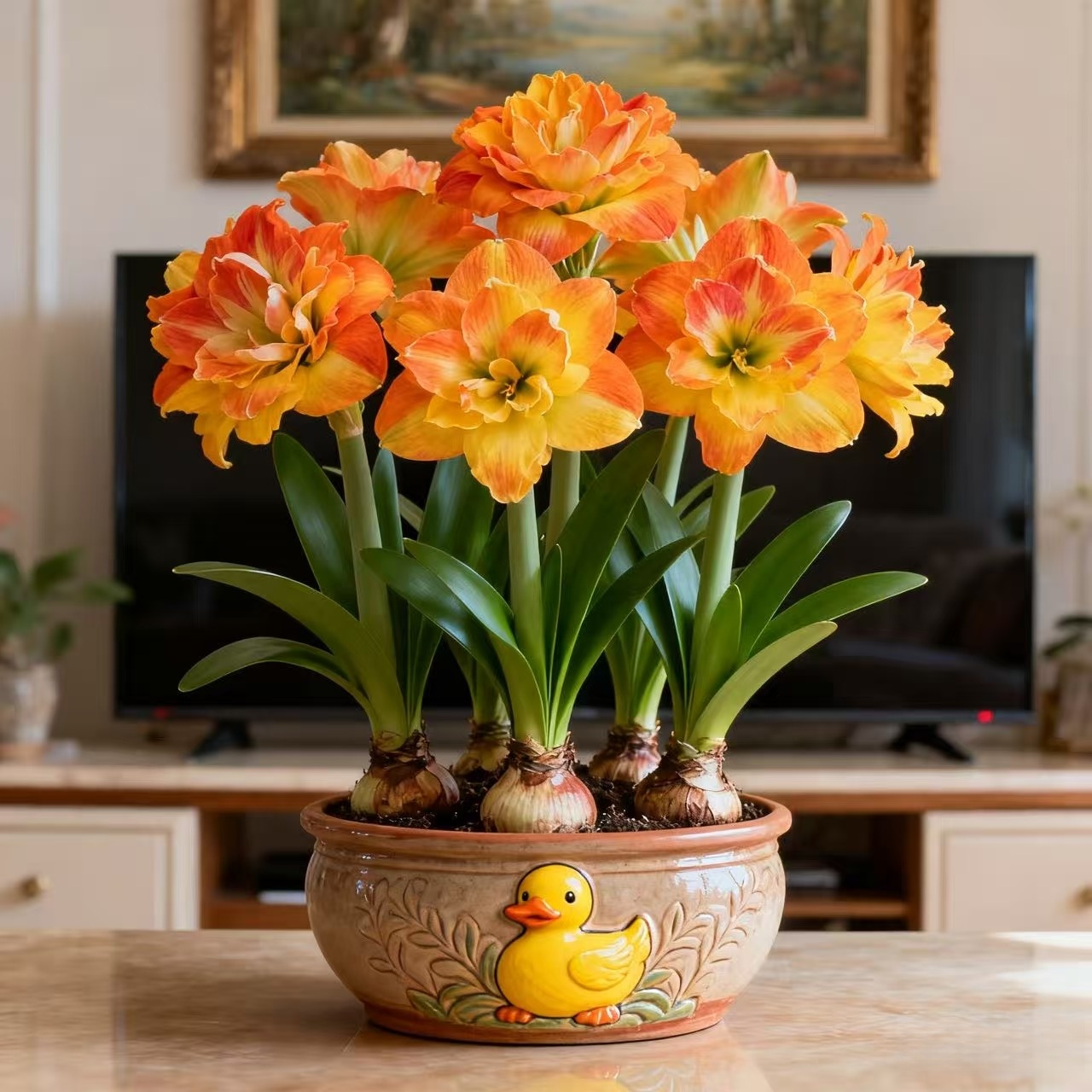 【进口荷兰】重瓣朱顶红种球大花浓香好养活室内盆栽四季开花