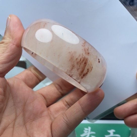 石英质玉（金丝玉）未镶嵌手镯