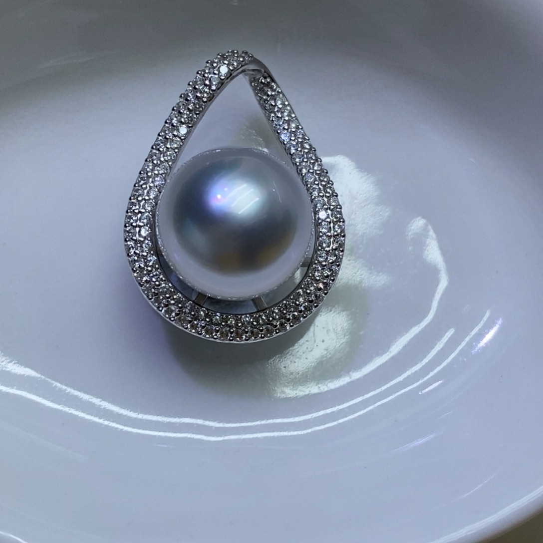 海水珍珠裸珠海水珍珠裸珠未镶嵌11.8mm不含配件