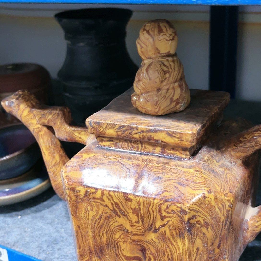 瓦当摆件摆件茶桌茶台陶瓷王*元