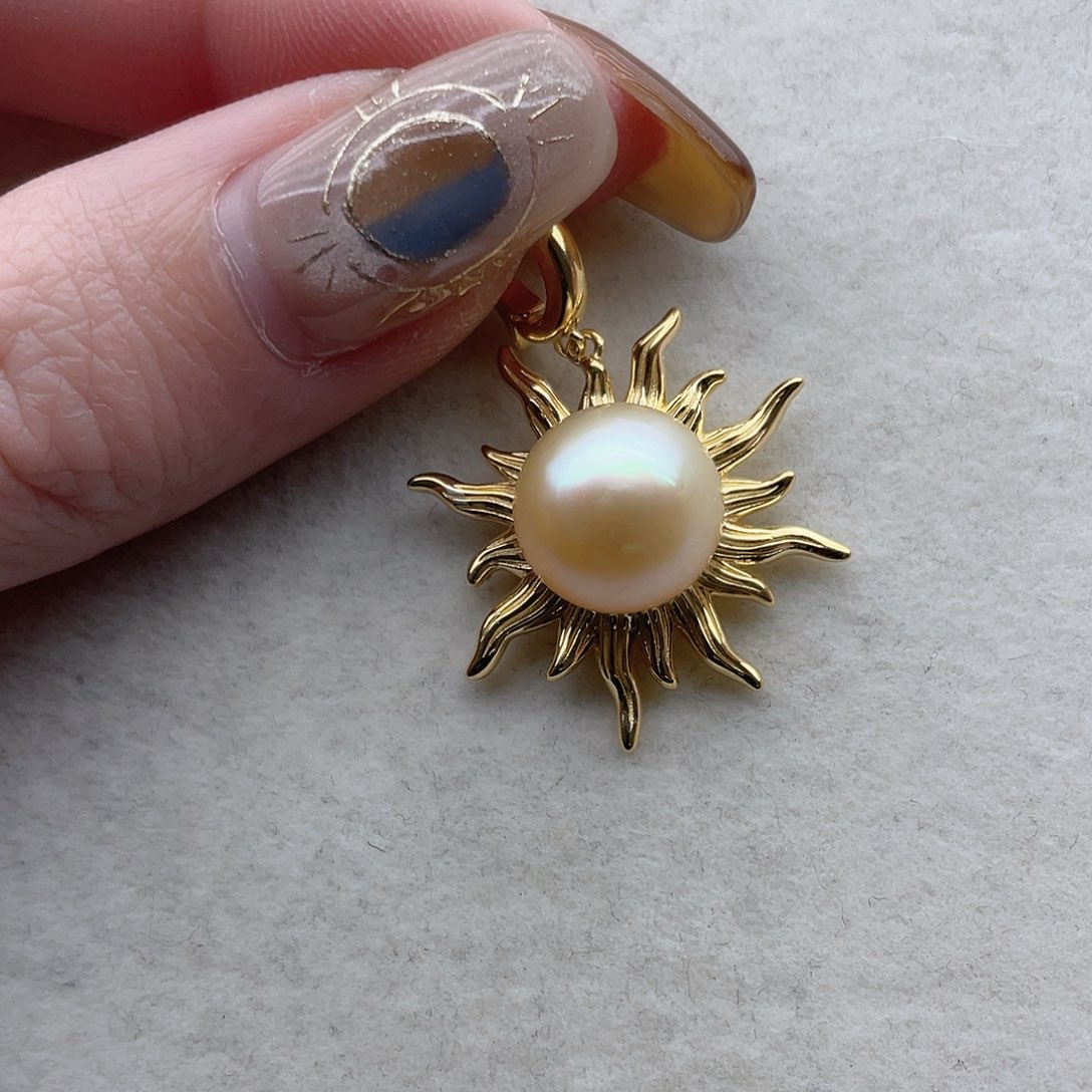 吊坠106银S925镶嵌海水珍珠