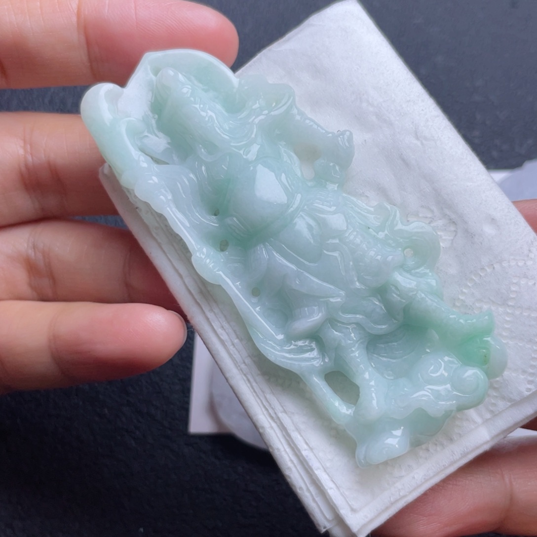 定制翡翠未镶嵌翡翠吊坠