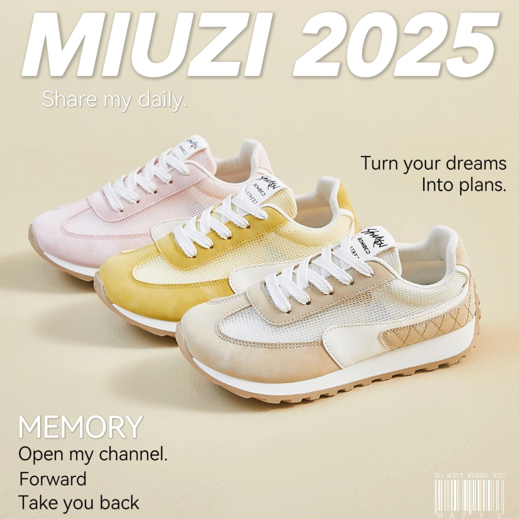 【外贸尾单】日系春夏新款德训鞋女潮跑步运动休闲百搭平底阿甘鞋