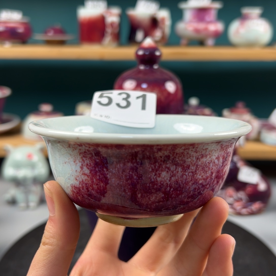 瓷片微瑕主人杯纯手工