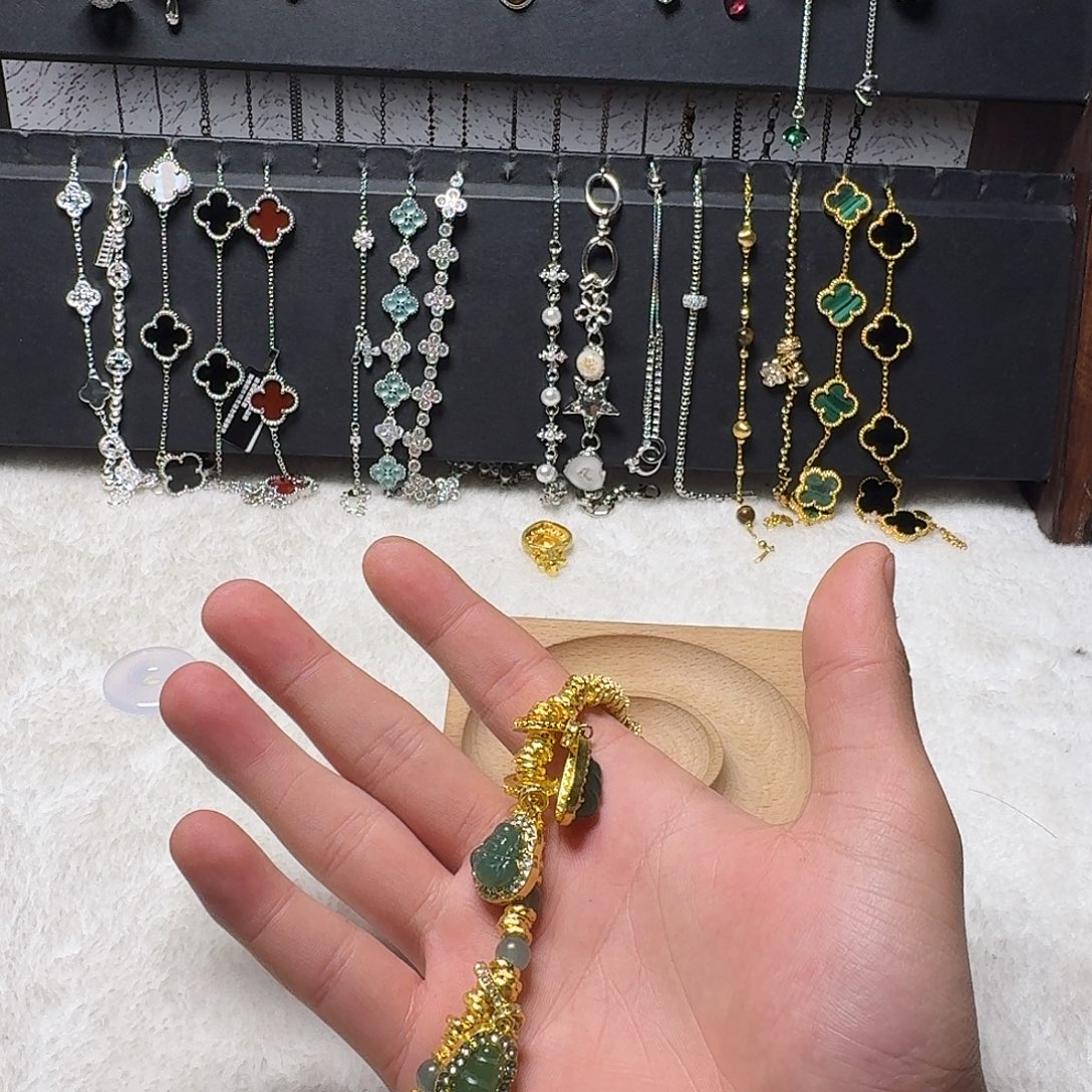 维****925银皮质盘缠手链