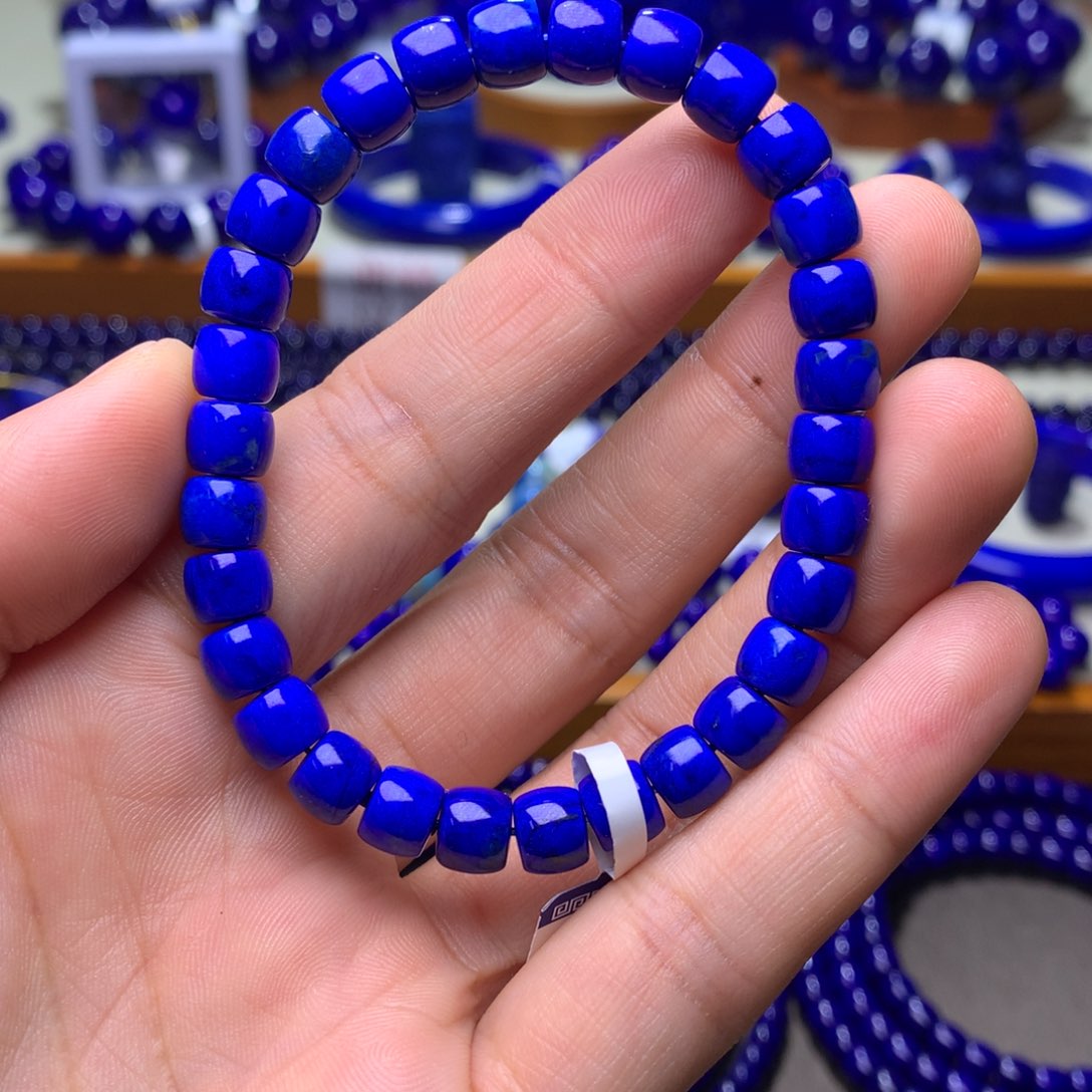 青金石手串未镶嵌7mm175