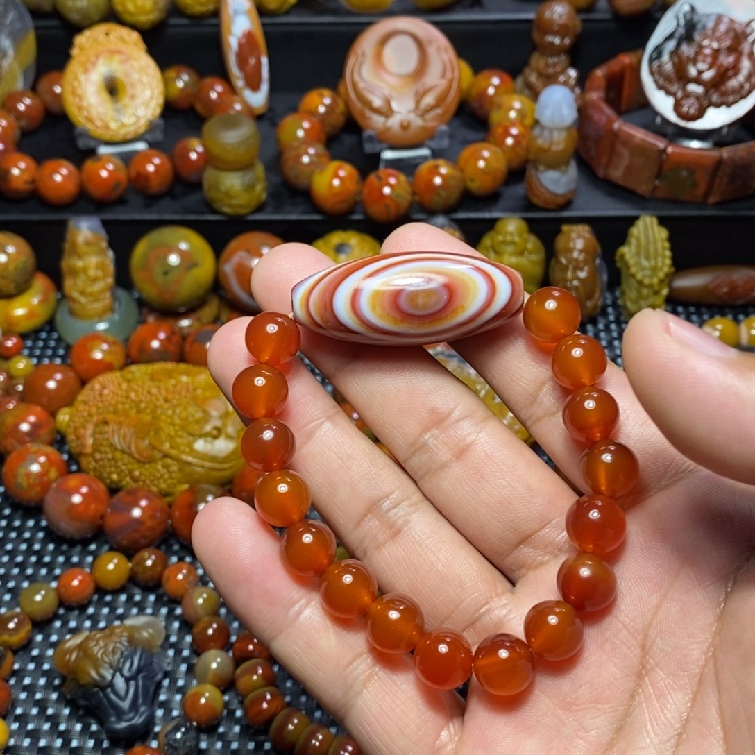 玛瑙/玉髓战国红玛瑙未镶嵌