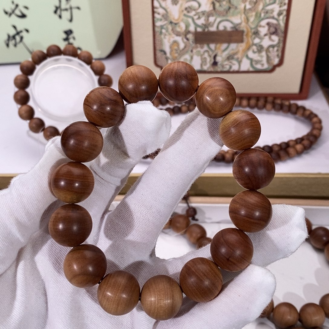 檀香木手串/手链横纹黑肉1.5沉水丑珠