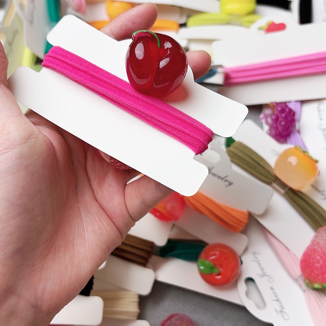 布艺铁合金夜光樱桃发绳