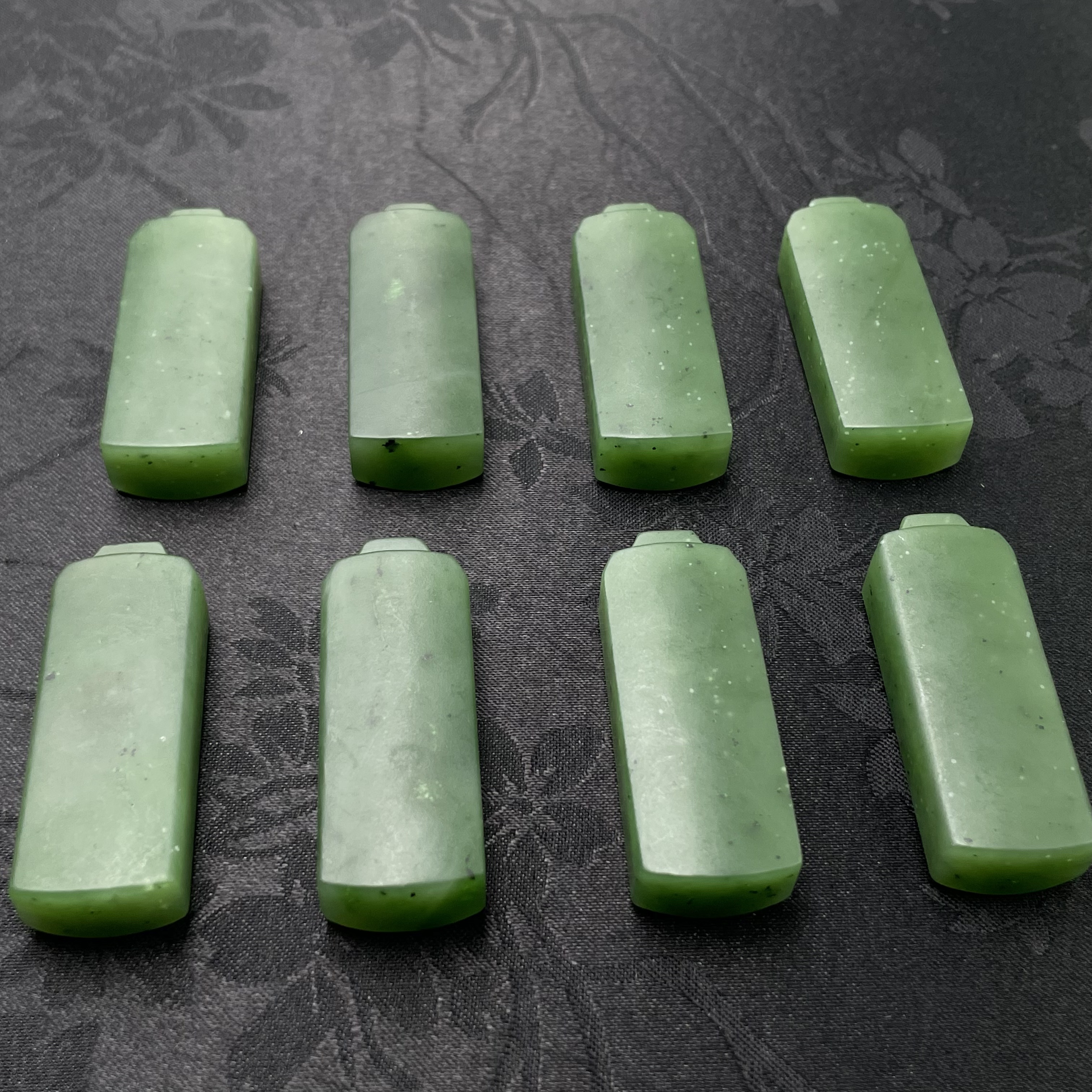 「戴琴珠宝」DQ5511-和田碧玉无事牌吊坠（多样性发其一）