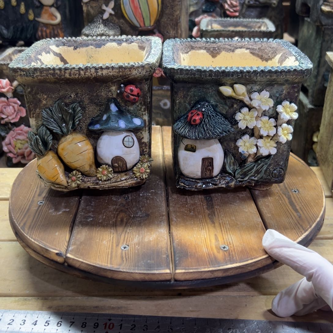 红陶青藤多肉花盆