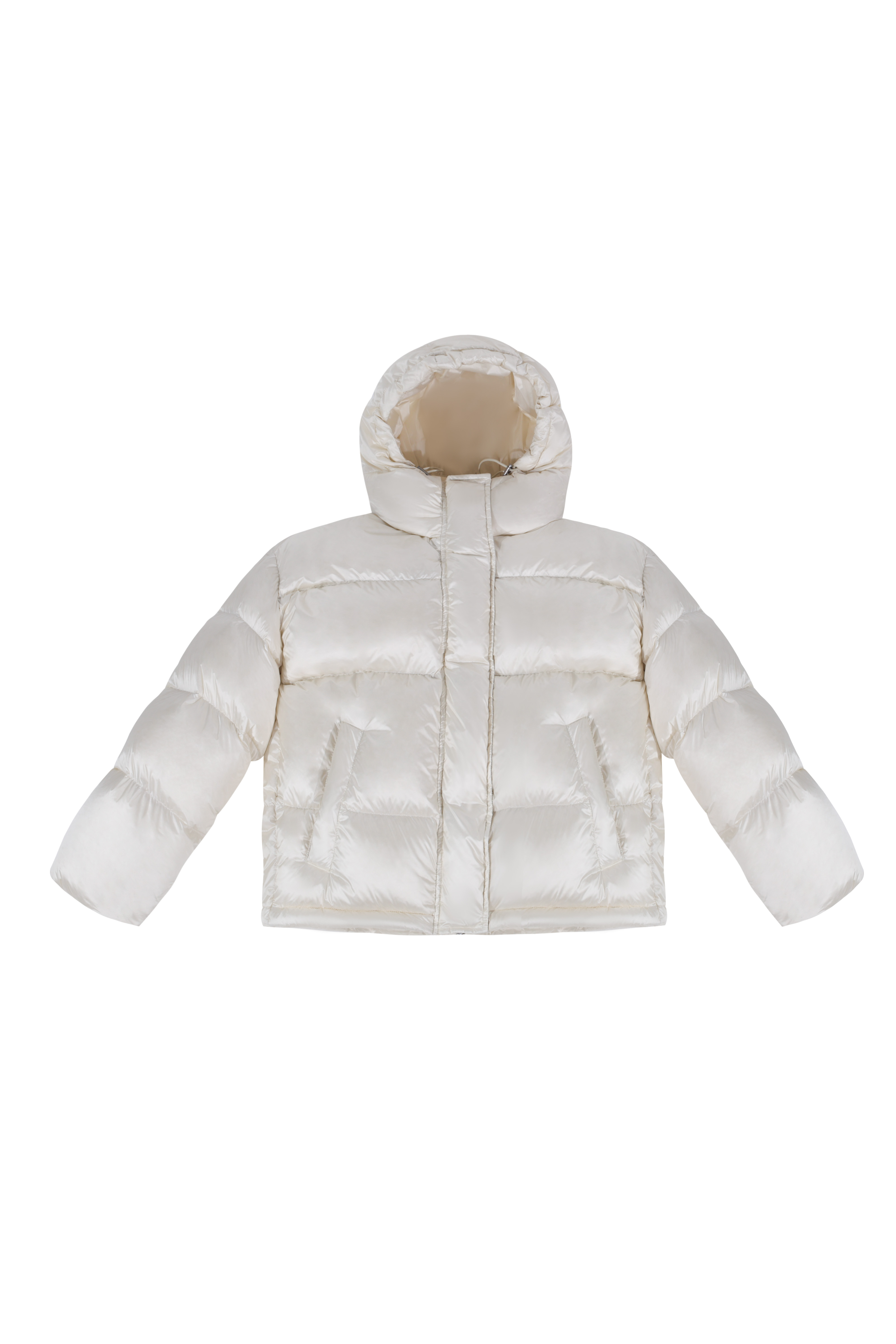 【轻薄贴身】鹅绒连帽保暖鹅绒服双开头拉链短款羽绒服 504