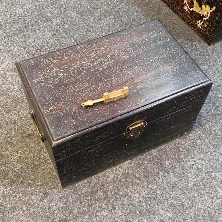 山***缠木30长素面箱➕锁木木