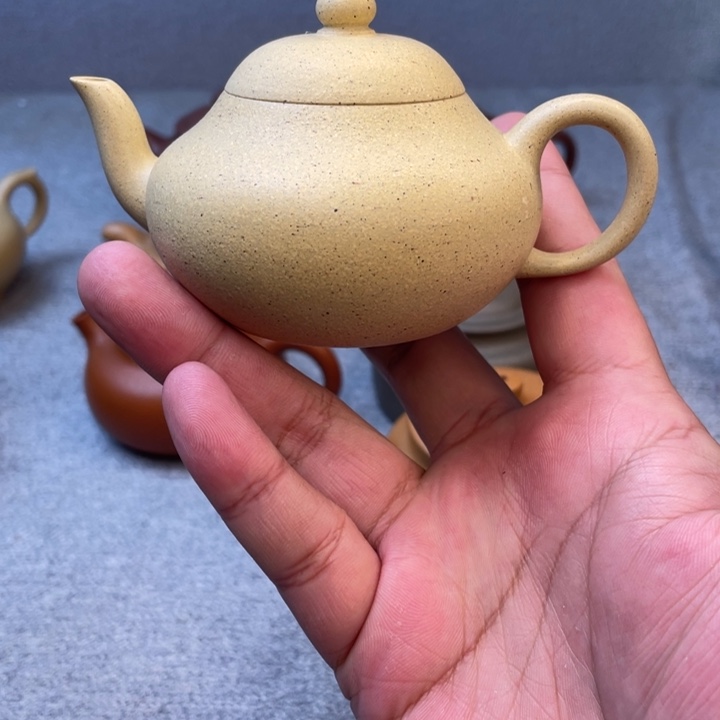紫砂茶壶本绿全手工梨