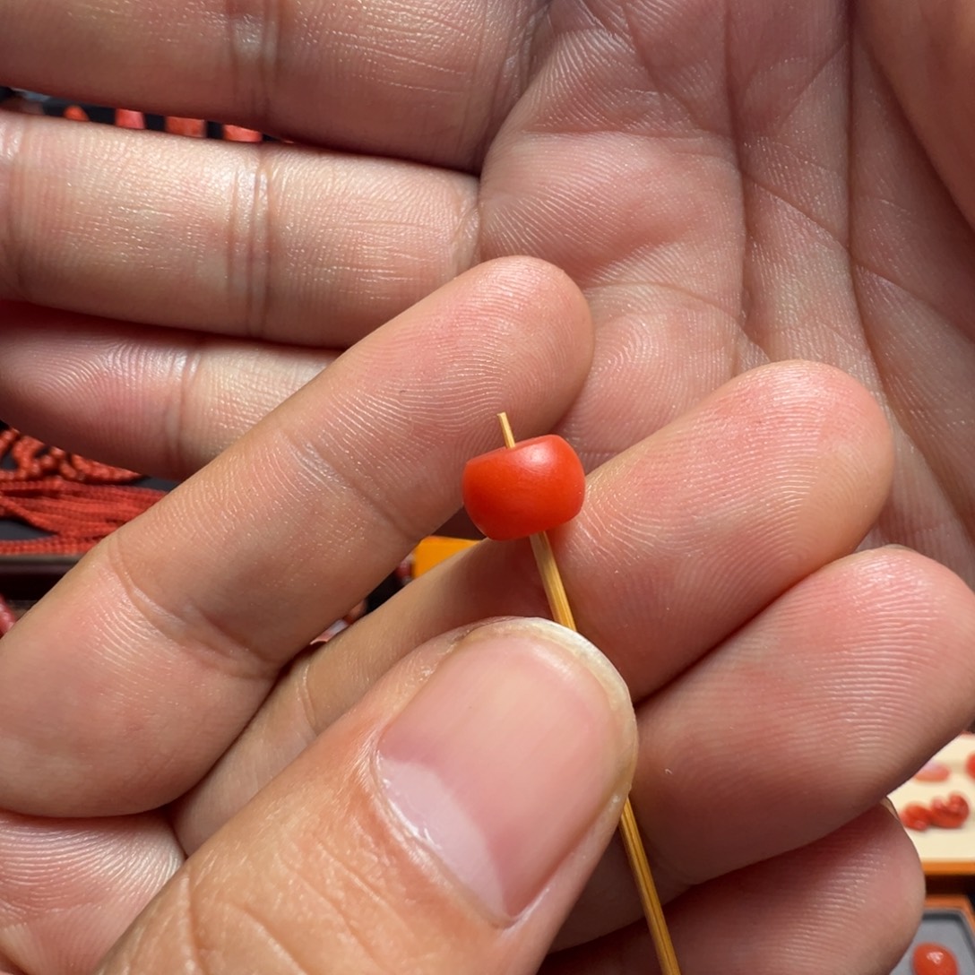 阿***咧南红玛瑙未镶嵌冷水河老型珠