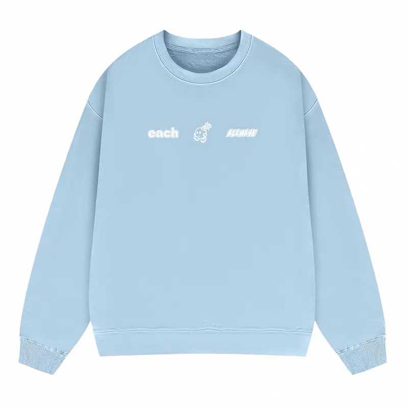 【袁一琦主理】ALLHAVE元气弹each印花圆领卫衣休闲宽松情侣百搭