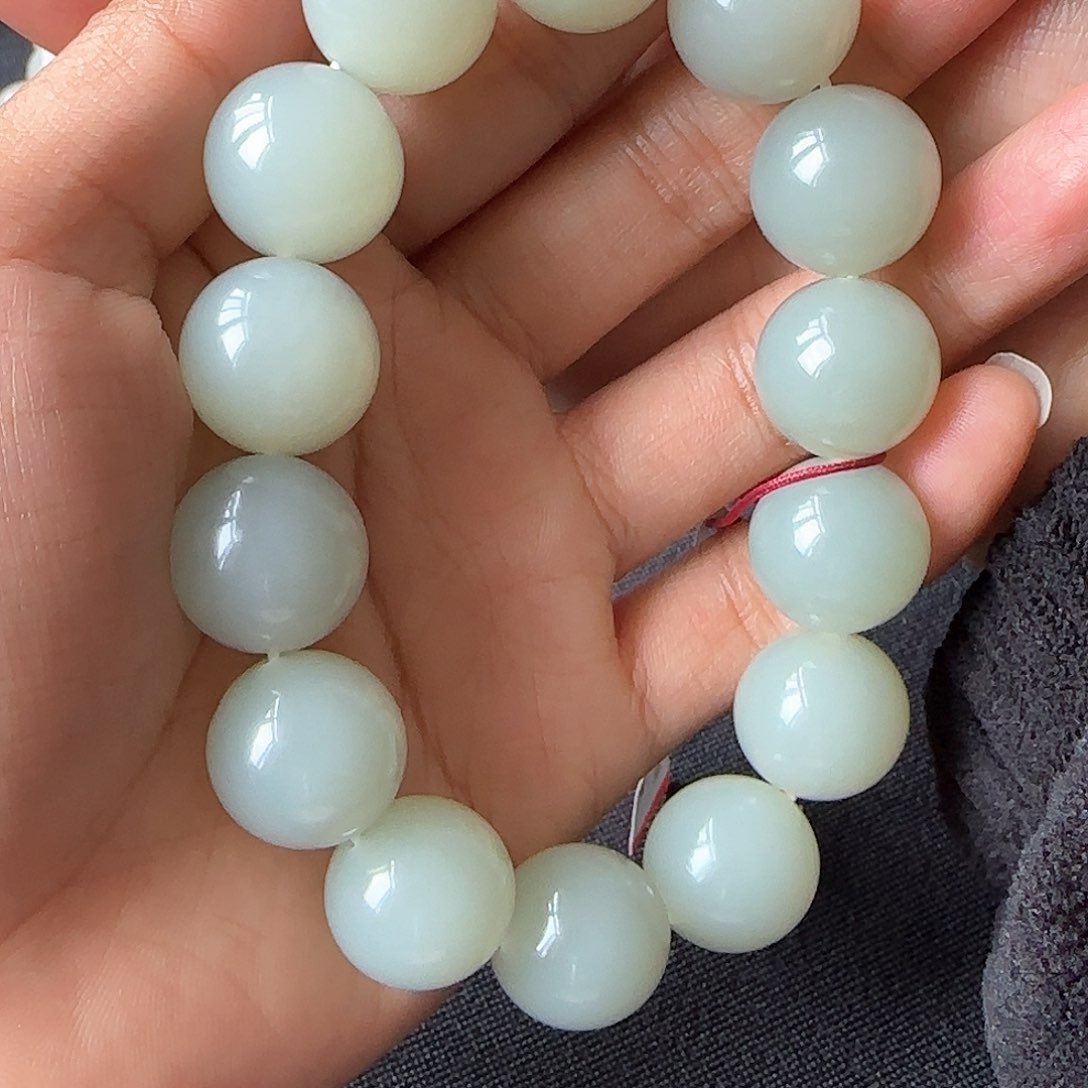 和田玉手链未镶嵌冬****1