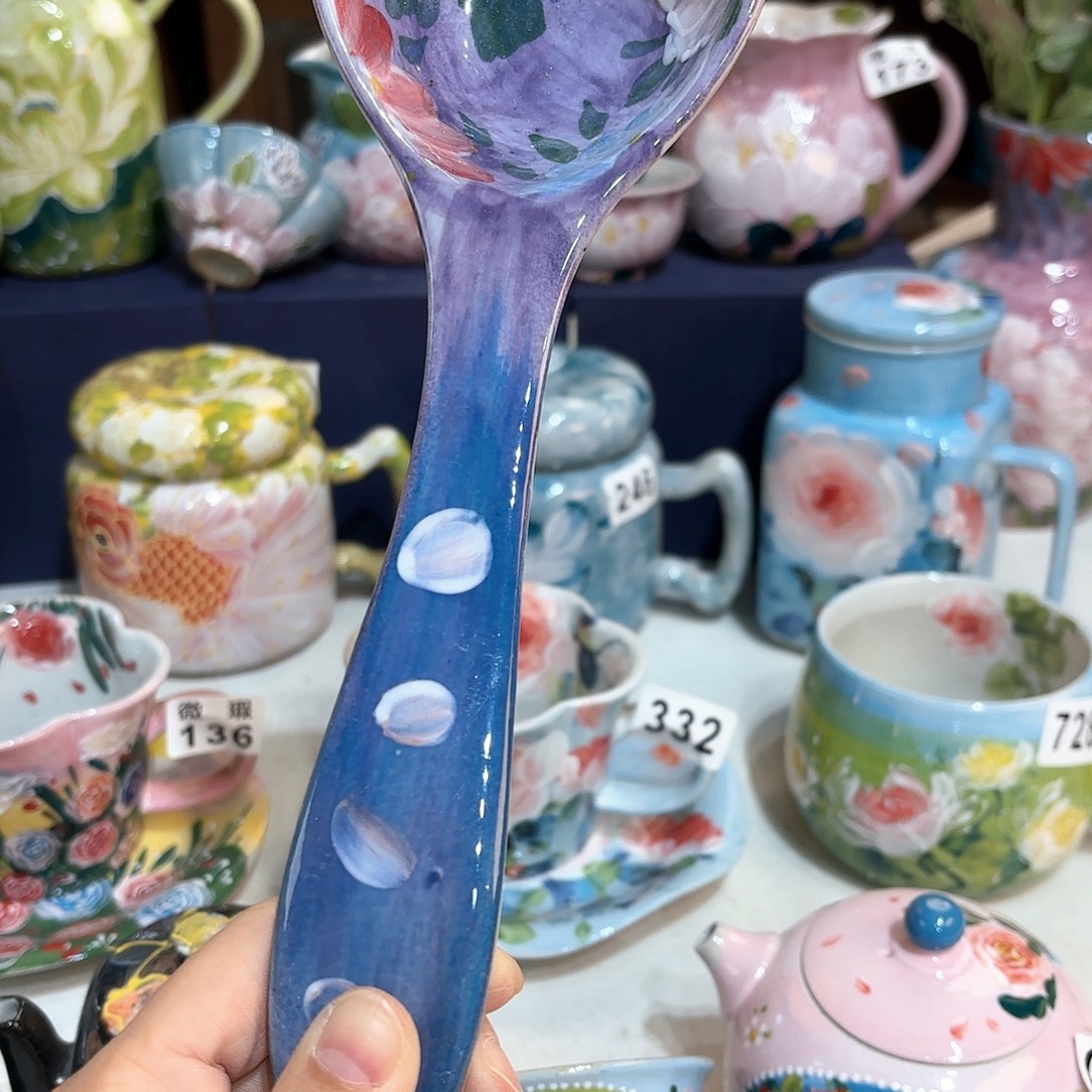 景德镇手绘高温釉下彩陶瓷茶具