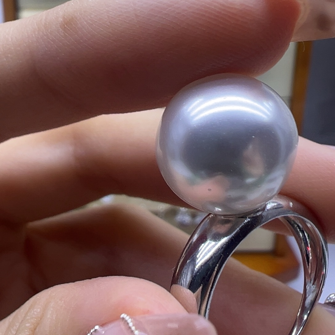 未镶嵌淡水珍珠戒指
