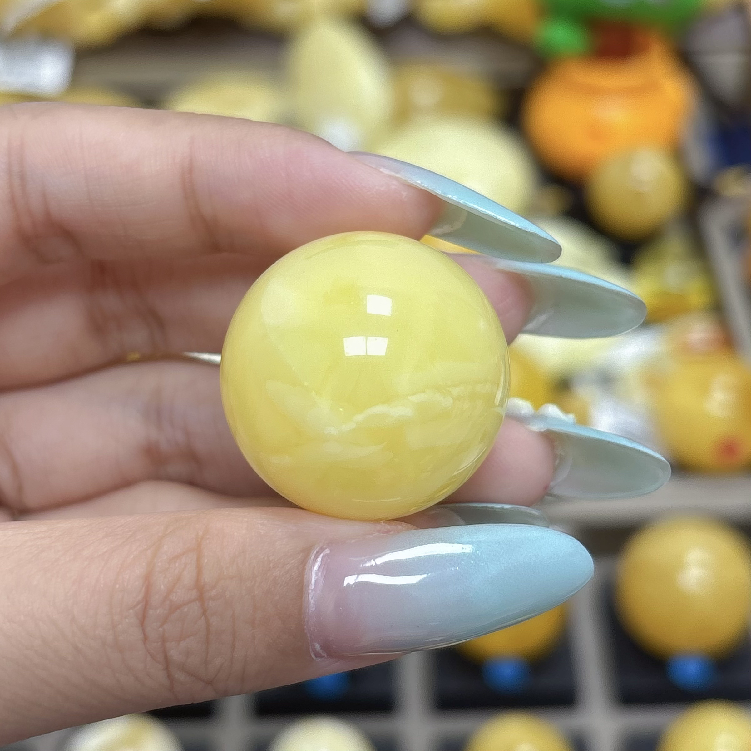 25.7mm圆珠•蜜之缘臻选天然原矿琥珀蜜蜡