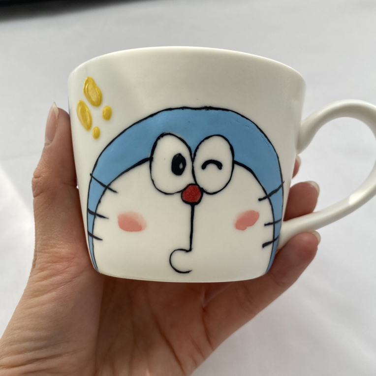 蓝胖子哆啦A梦陶瓷马克杯早餐情侣咖啡茶杯办公水杯礼物