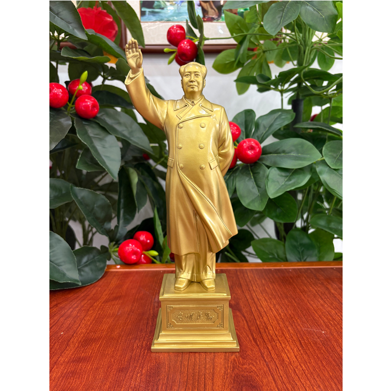 韶兴旺毛主席摆像挥手铜像摆件客厅办公室纯铜雕塑伟人毛主席像