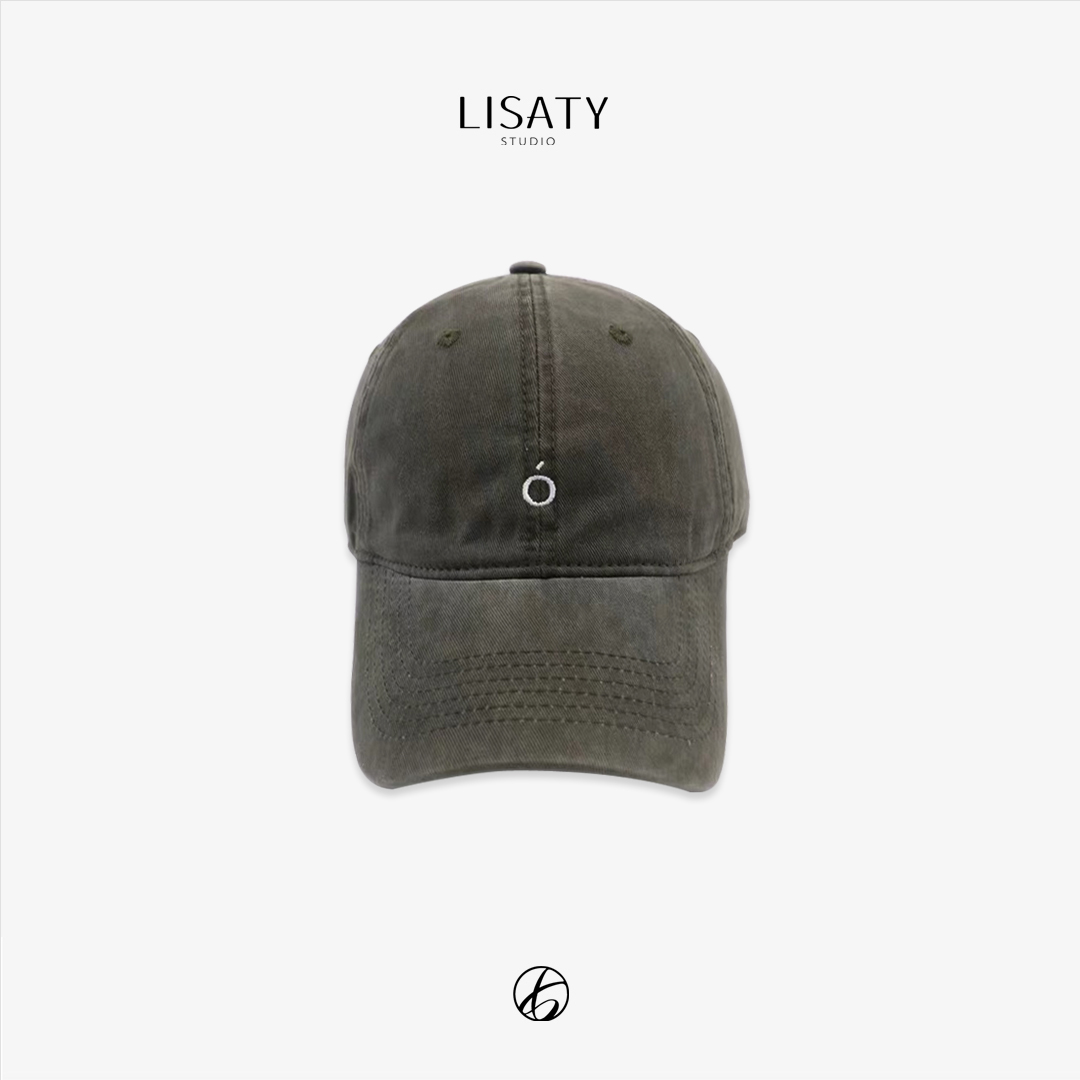 LISATY 极简搭配 N字母刺绣棒球帽