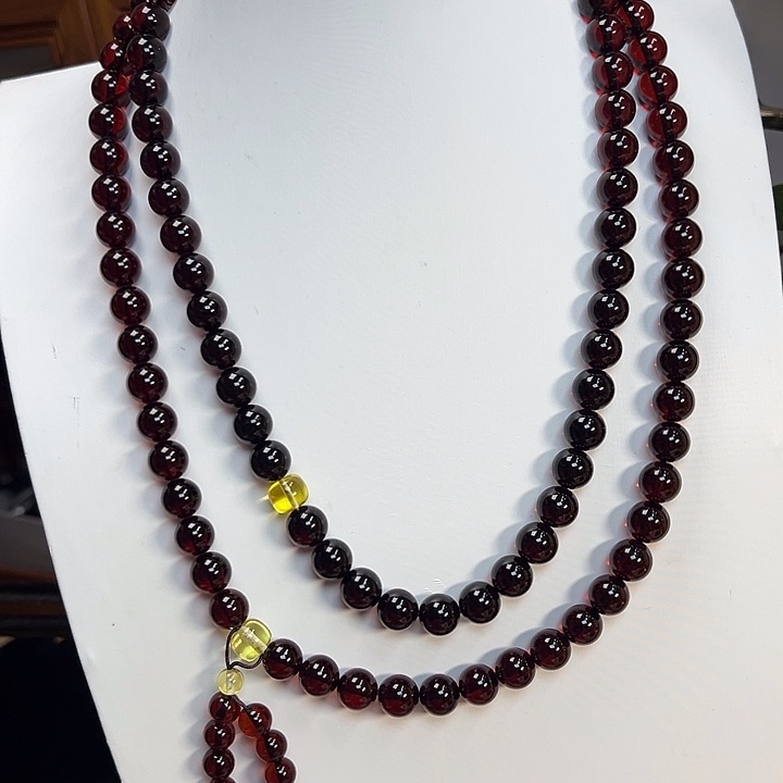 琥珀（花珀）未镶嵌颈饰