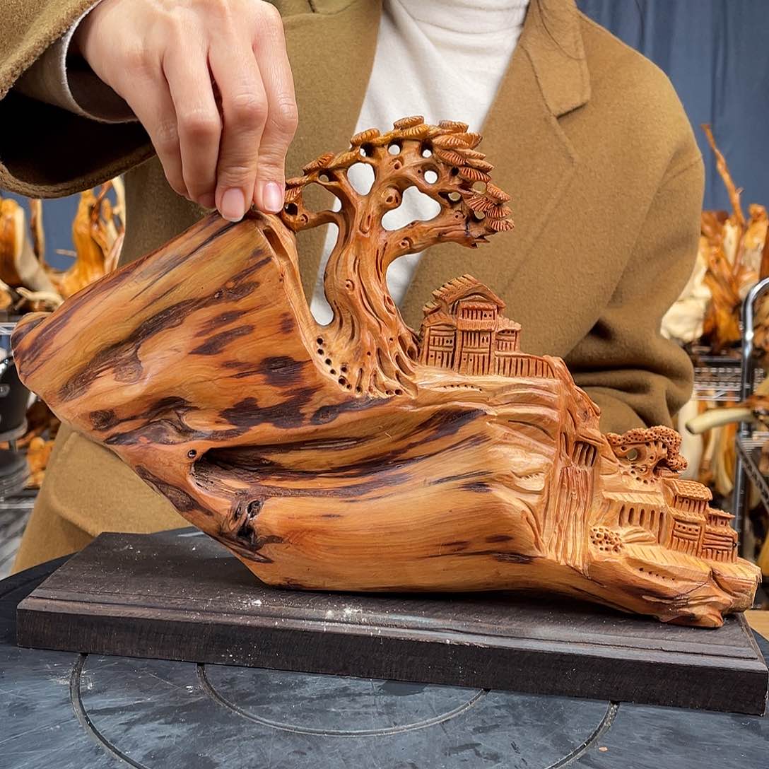 柏木（崖柏）山水倒流香送两盒香