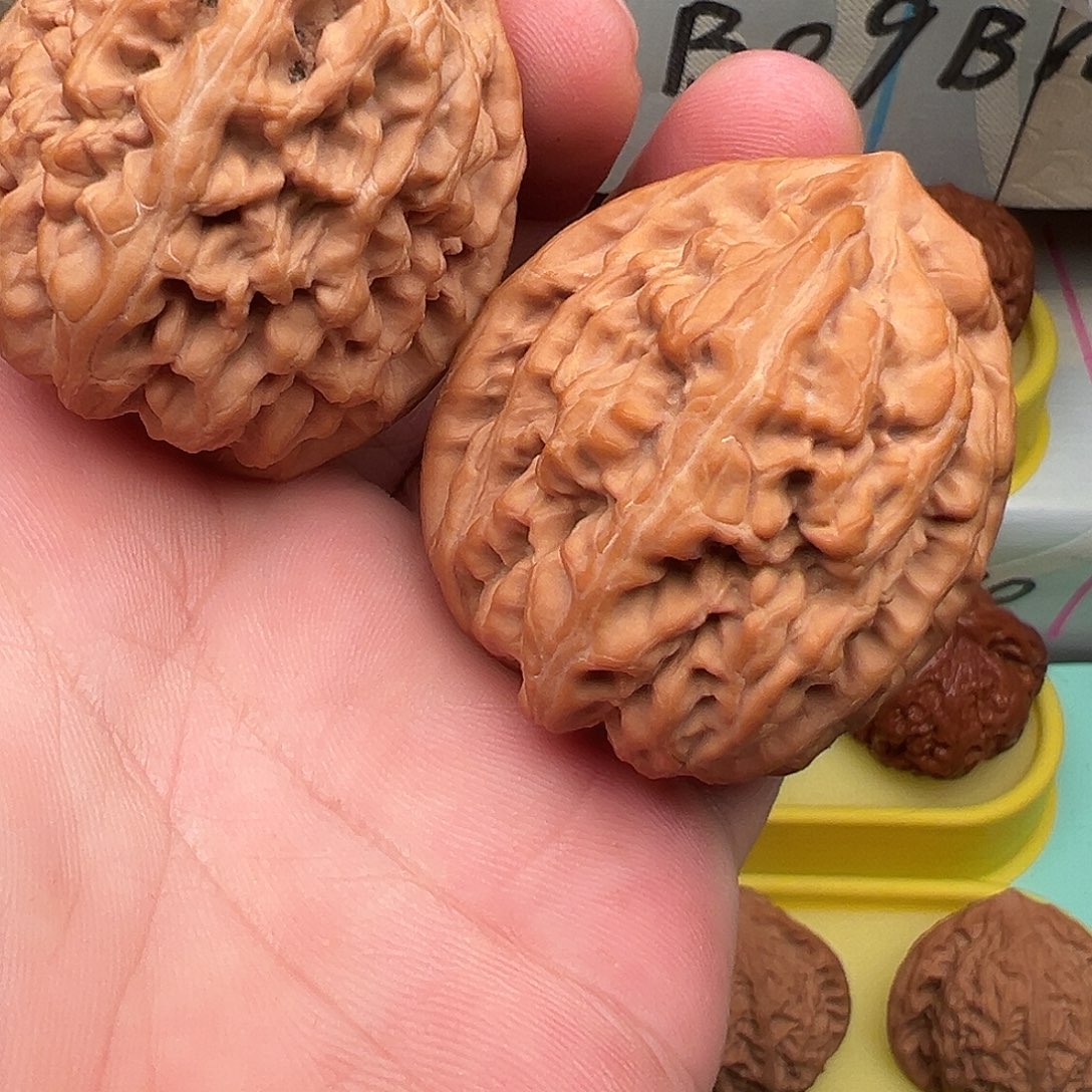 吊坠文玩核桃红锦鲤46