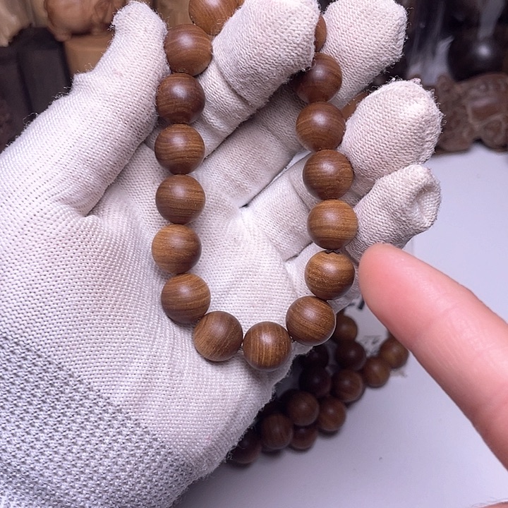 檀香木无事牌檀香木1.2/17横纹虎皮沉水微暇