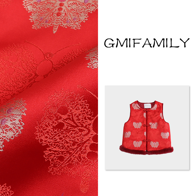 80525女童拜年服马甲汉服国风唐装2025新款儿童夹棉坎肩背心