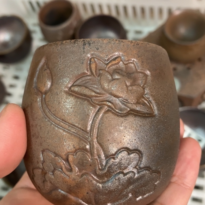 柴烧茶具宝瓶大放漏