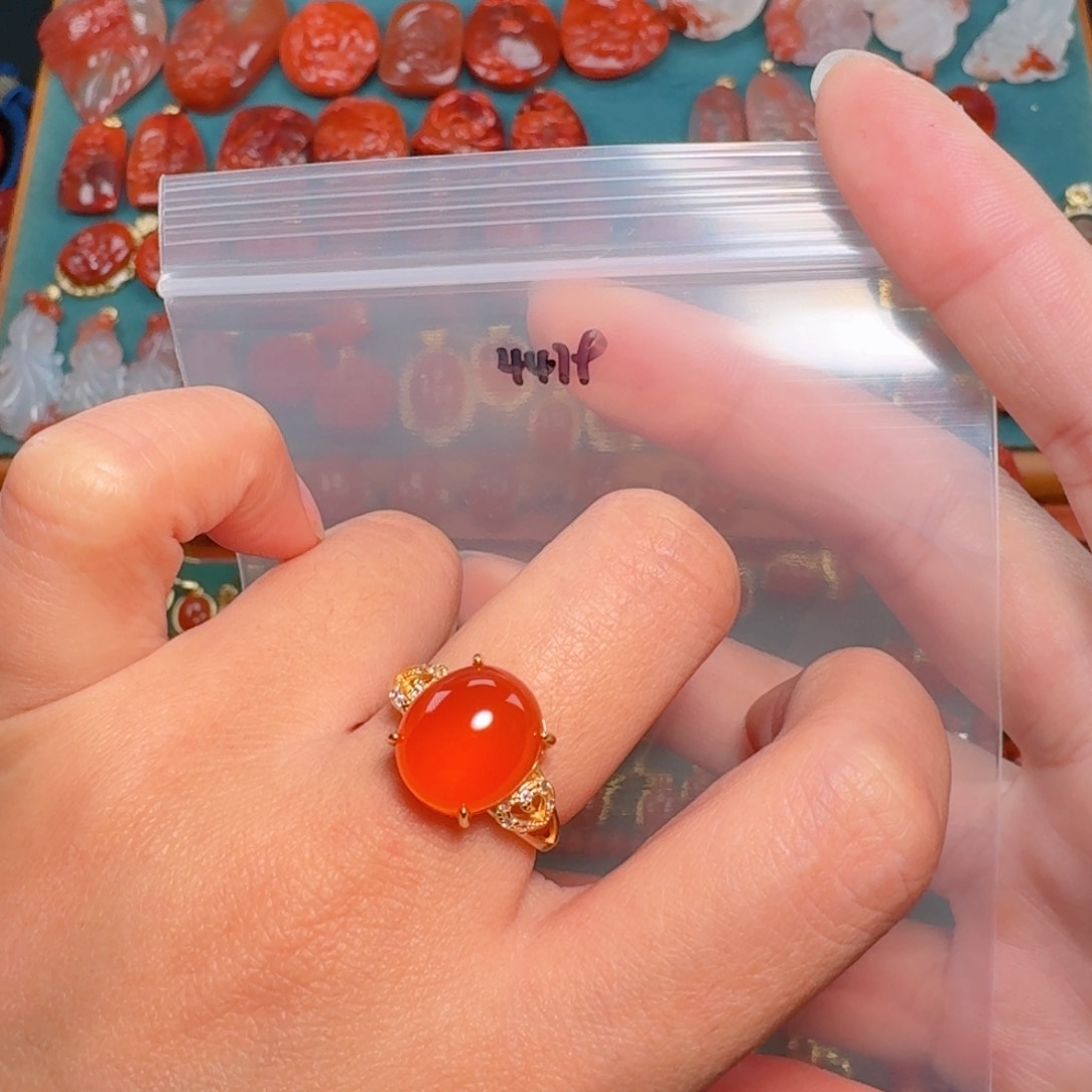 南红玛瑙南红银S925镶嵌