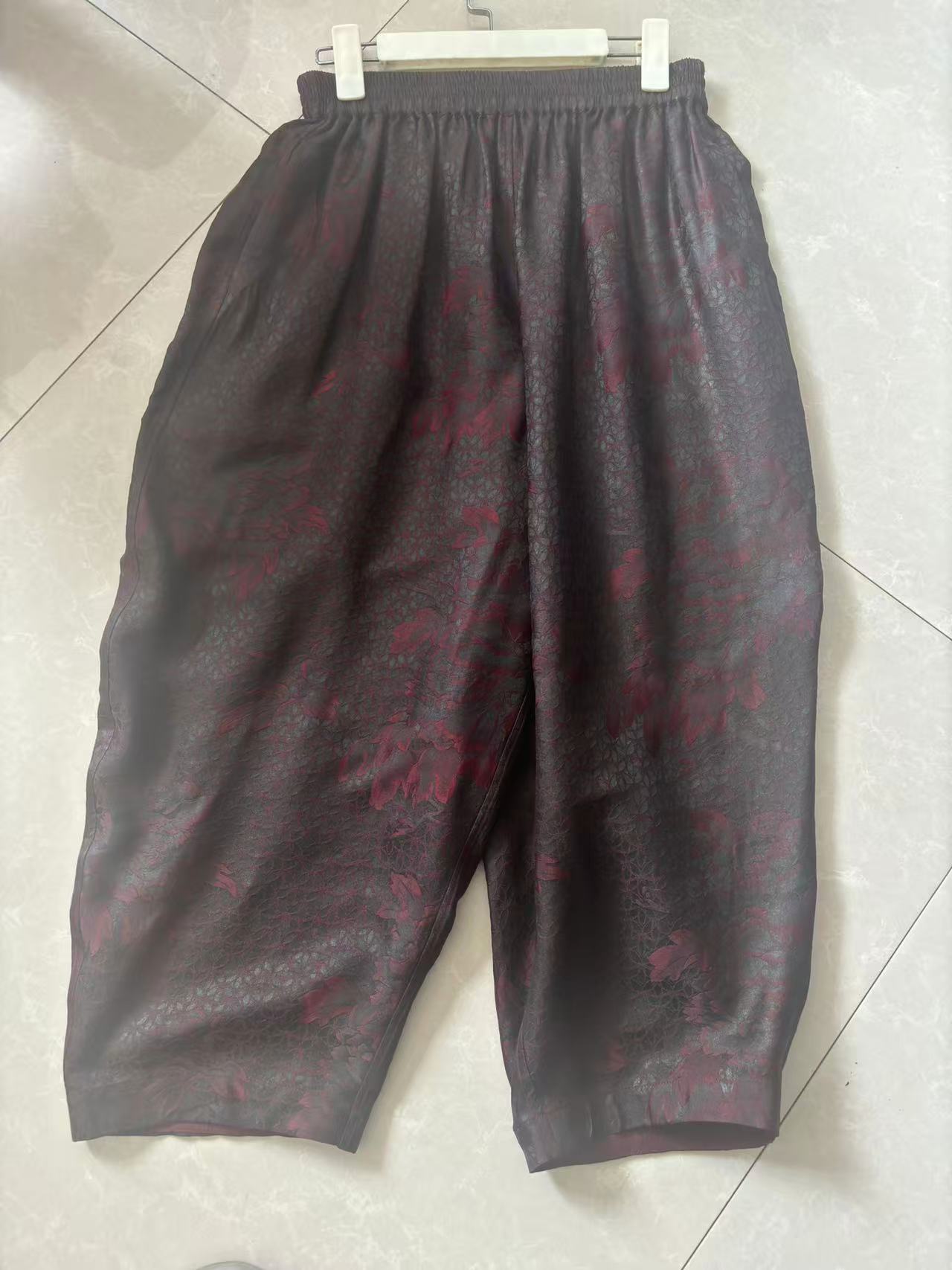 香云纱女式花苞裤