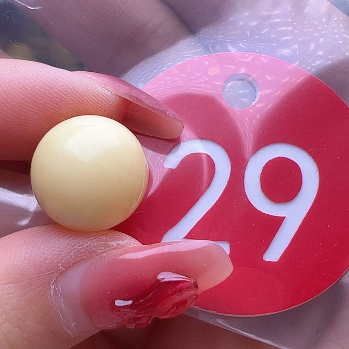 蜜蜡裸石未镶嵌微瑕 13.3mm圆珠