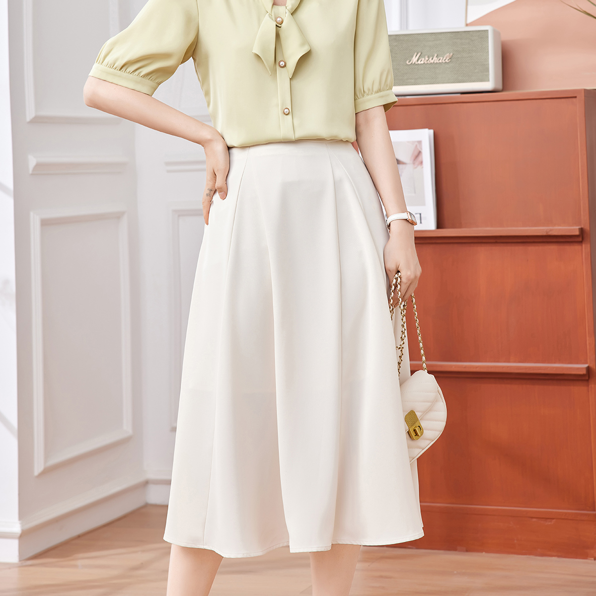 【籽言专属】复古高腰显瘦半身裙AN23X1186