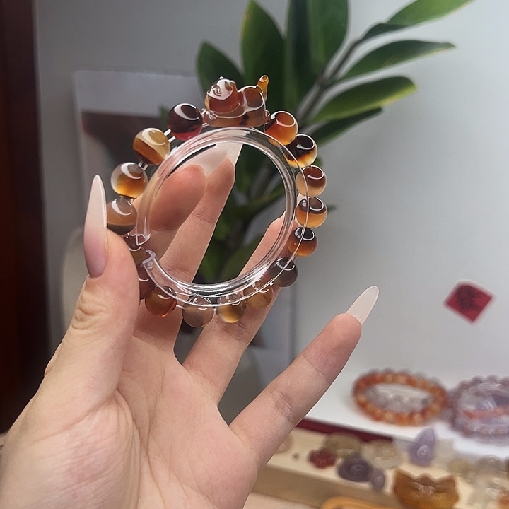 玛瑙/玉髓合金颈饰