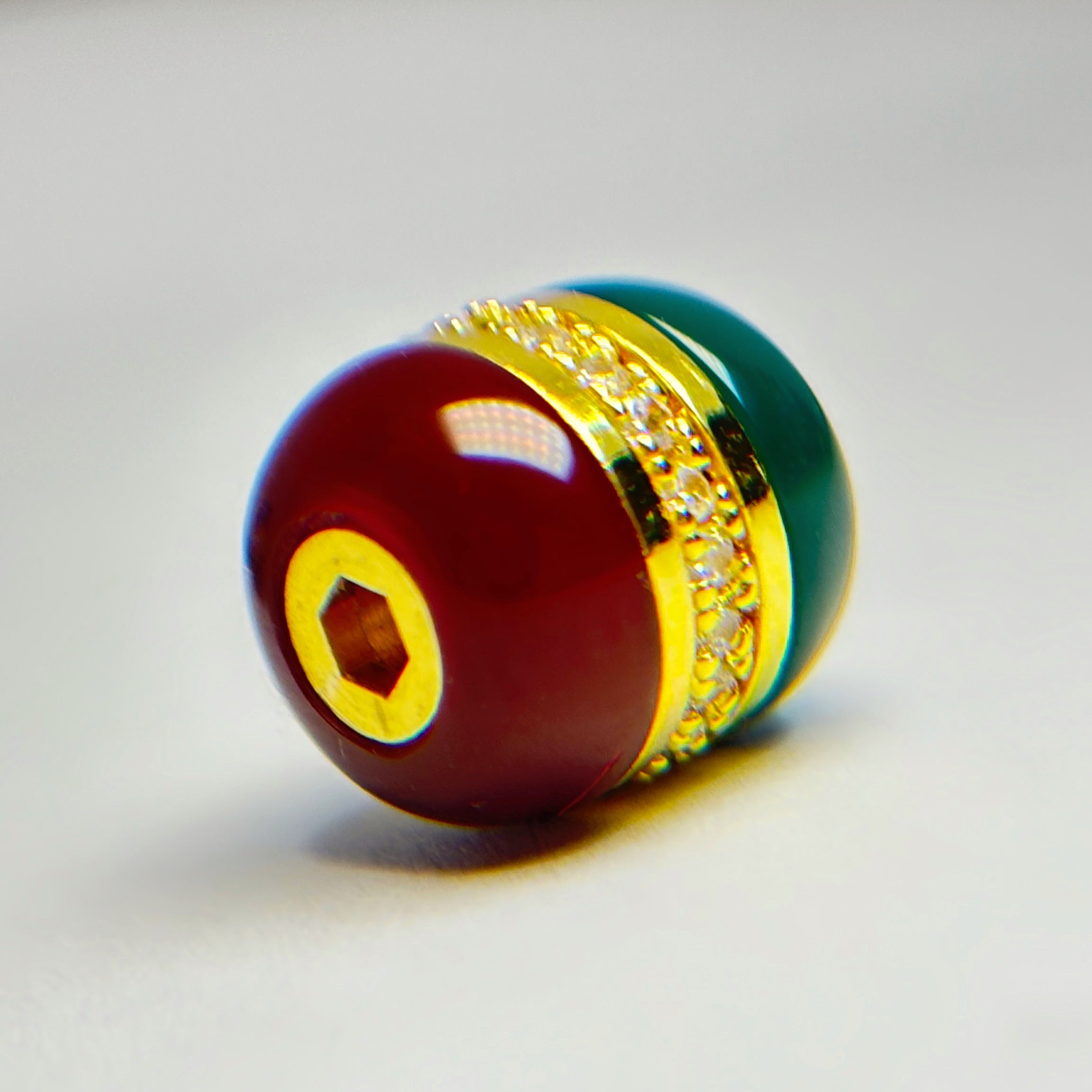 汉堡珠9.3mm拼接可拆卸文玩配饰