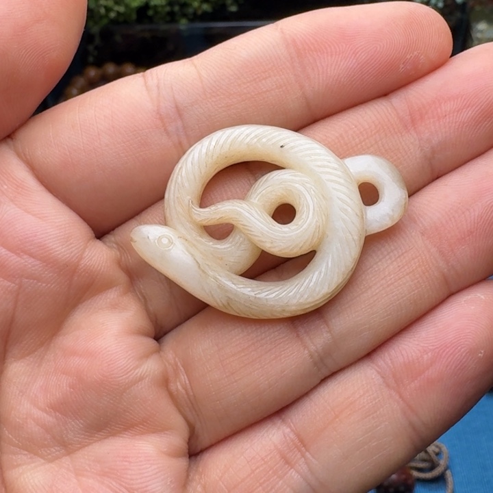 和田玉（白玉）颈饰未镶嵌小****3