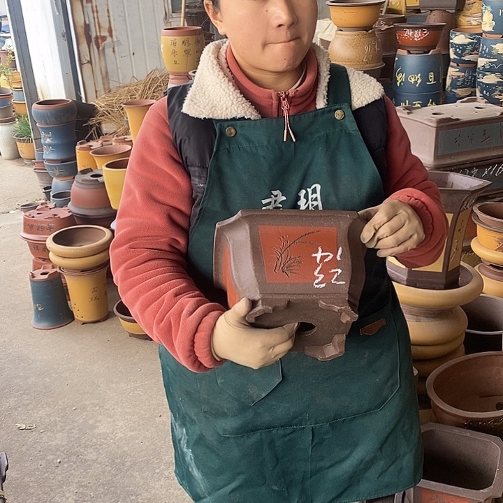 紫砂花盆紫砂花盆