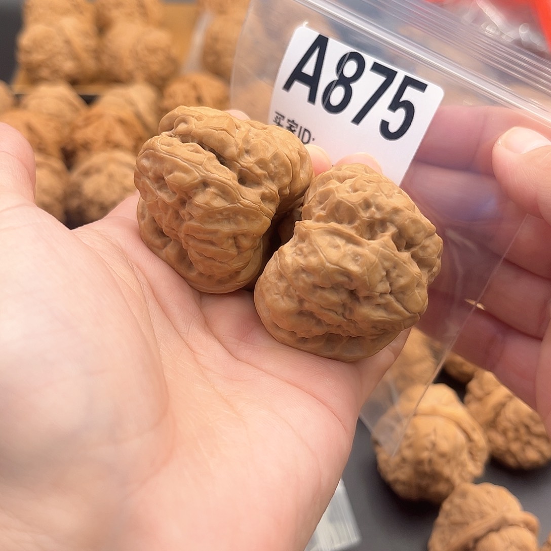 文玩核桃把件M***落蛙蛙精品43肚47