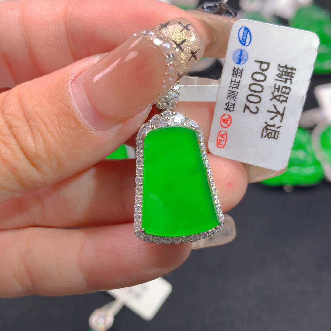 翡翠颈饰银S925镶嵌11111111111