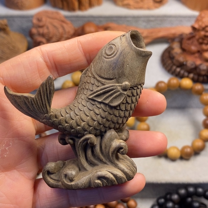 喇***花檀香木手串/手链老山檀奶香味阴沉年年有余