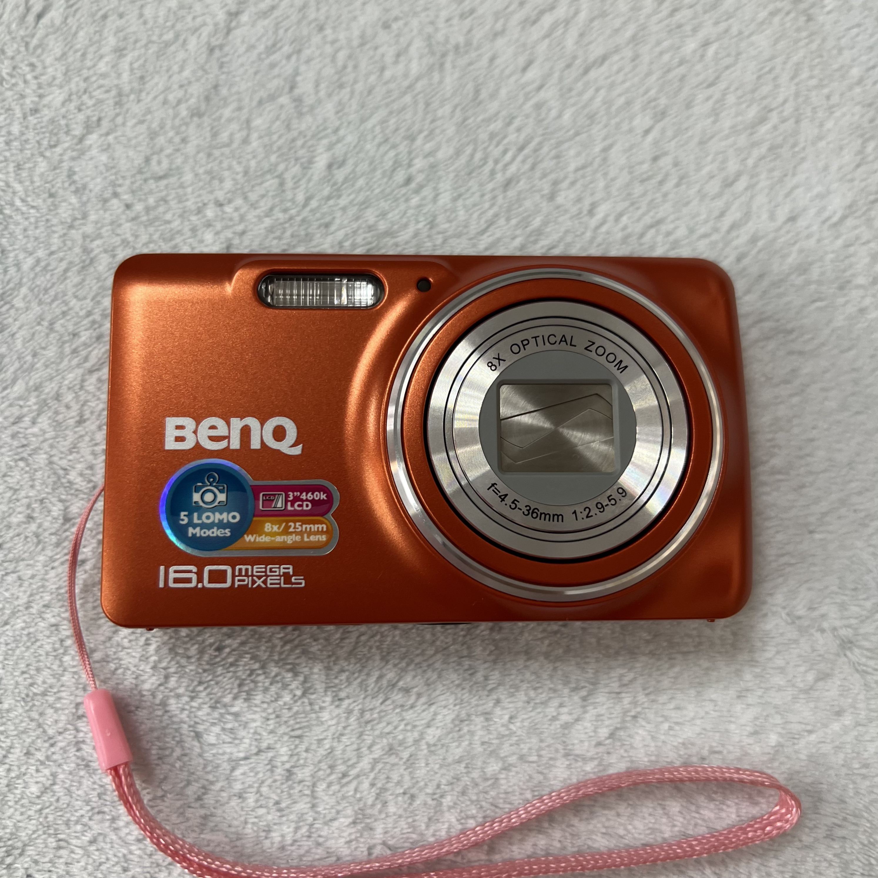 95新 Benq/明基 ae250橙色1600万像素8倍光学变焦多场景拍摄模式